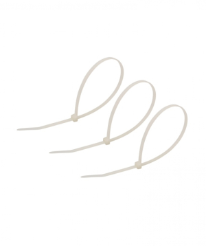 Լարի և ճկուն խողովակի խամուտ սպիտակ 4.8x300մմ, REXANT, 100 հատ