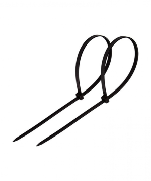 Լարի և ճկուն խողովակի խամուտ սև 4.8x300մմ, REXANT, 100 հատ