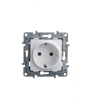 Վարդակ հողանցումով 2Բ+Հ 16Ա 250 Վ~ ЕTIKA / NILOE Սպիտակ