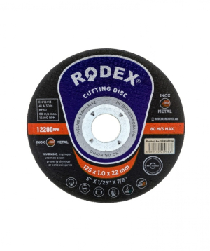 Մետաղ կտրող քար 125х1.0х22մմ, RODEX