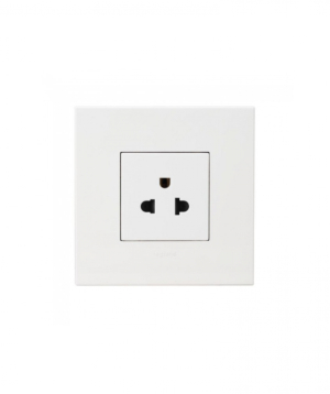 Վարդակ 2Բ+Հ, (եվրո-ամերիկյան ստանդարտ) 16Ա 127/250 Վ~ЕTIKA / NILOE Սպիտակ