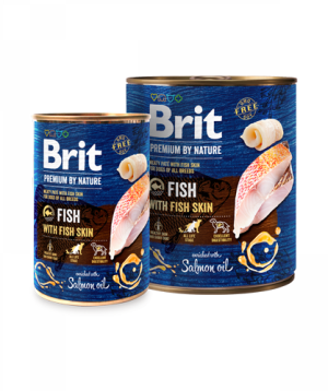 Dog food «Brit Care» fish and skin pate, 800 g