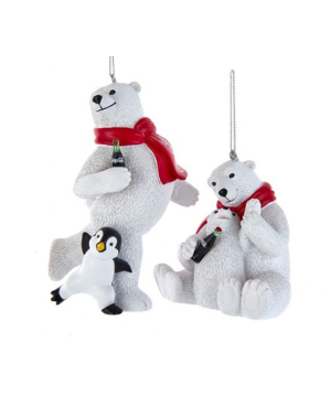 Christmas tree toy ''Coca Cola'' Polar Bear, 1 pc