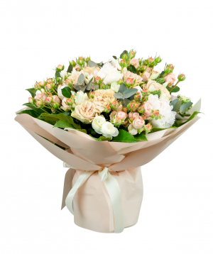 Bouquet ''Angouleme'' with peonies and roses
