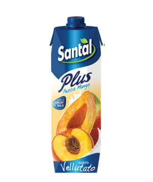 Juice `Santal` natural, peach and mango 1l