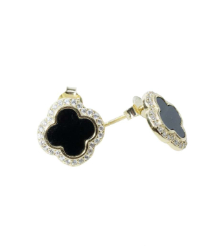 Silver earrings «SiaMoods» SE455BKGP