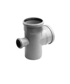 Քառաբաշխիչ   110/110х87 աստիճան դուրս եկող հետև 50 մմ   PPR  MAYERPLAST