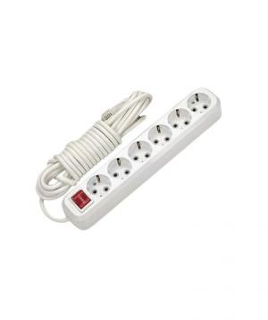 Բազմավարդակ բլոկ մալուխով հողանցումով,անջատիչով  6տեղ-3մ