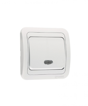 Անջատիչ Makel Mimoza մեկստեղանի Ներկառուցվող Սպիտակ լուսավորությամբ