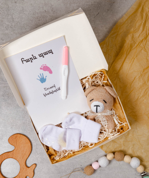 Подарочная коробка №164 для новорожденного «Привет папа»