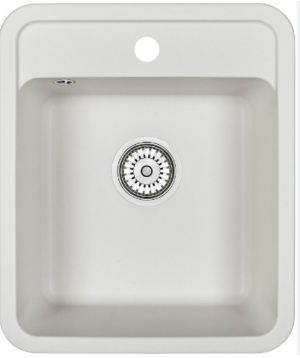 GRANULA 4202 KITCHEN SINK 1B SQUARE 420X500MM STANDARD QUARTZ WHITE