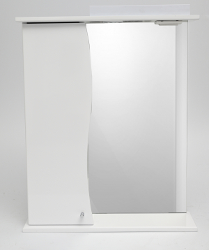 Perla PVC հայելի Volna, Սպիտակ, 60x73x17սմ, CH1