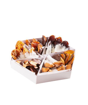 Sweet box «Sweet Smile» with chocolate-covered dried fruit