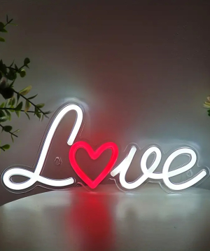 Neon light «Gift Store» Beautiful Love №132