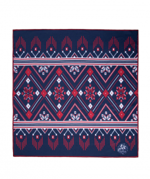 Scarf ''Masoor'' red-blue, large