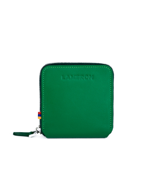 Wallet «Lambron» Green Ray Zipper Box