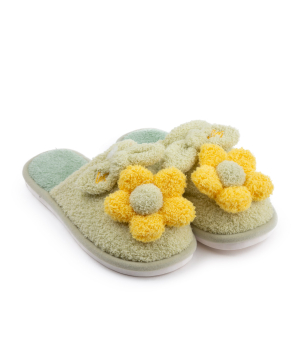 Slippers «Flower» green, 36-41