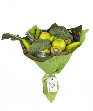 Composition `Guinea` with fruits and vegetables