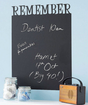 Blackboard `Creative Gifts` self-adhesive, with chalk