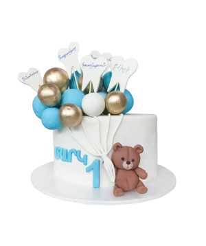 Cake «First Tooth» with a bear