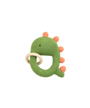Погремушка «Crafts by Ro» Динозавр, зеленый№34