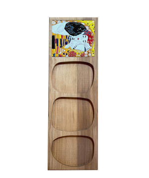 Деревянная плиточная тарелка «ManeTiles» декоративная №11