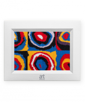 Socks  `Art socks` with `Farbstudie Quadrate` painting