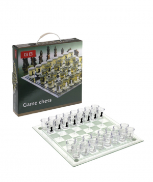 Chess `Creative Gifts` with shot Sglasses