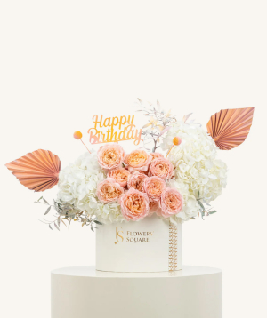 Dubai. composition №129 with roses and hydrangeas