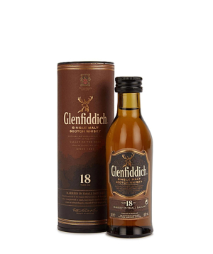 Whiskey Glenfiddich 18 years 50ml