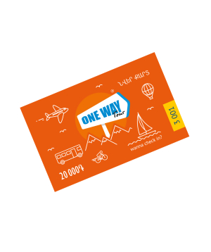 Подарочная карта «One Way Tour» 20.000 драм