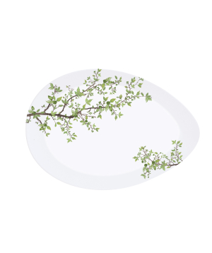 Oval serving plate ''Natura''