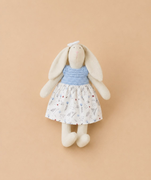 Handmade Bunny, blue