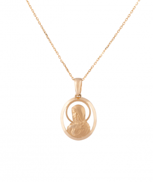 Pendant `Less is more` gold №1