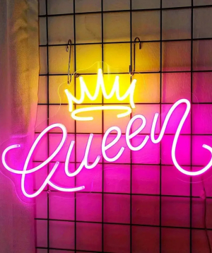 Neon light «Gift Store» Queen №174