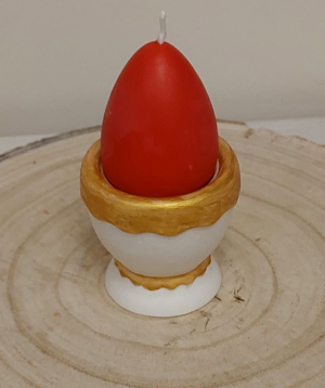 Подарочный набор «Blue Moon» Пасха, свеча Яйцо + подставка, без аромата