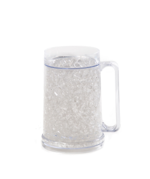 Beer mug «EM Flowers» with a cooling gel, 400 ml
