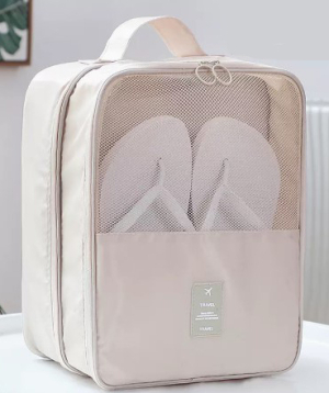 Shoe bag «Travel» beige