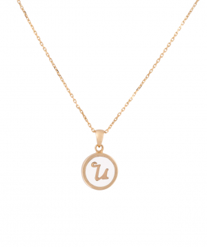 Pendant `Less is more` gold №40