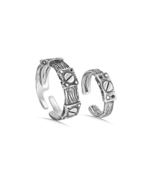 Ring set «DF Project» silver №3