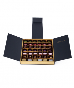 Шоколадная коллекция `Lara Chocolate` черная большая