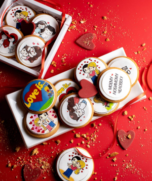 Cookies ''Murano Cakes'' Love Holiday, 5 pcs