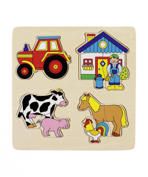Toy `Goki Toys` puzzle Farm