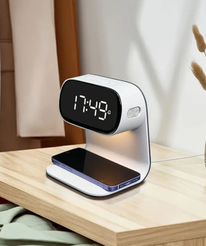 Зарядное устройство и настольные часы `Gift Store` №1152