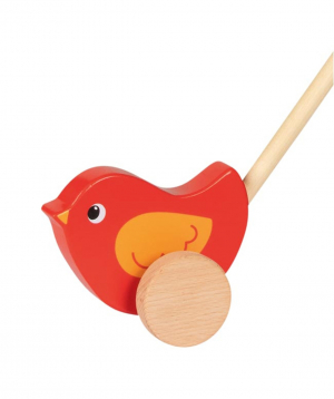Toy `Goki Toys` pull-along animal bird