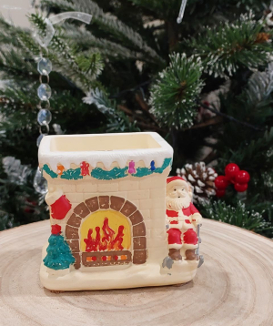 Candle «Blue Moon» By the fireplace, not scented