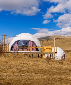Rest in «Glamping Park» tent, for 2 people, 1 day