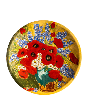 Decorative plate «ManeTiles» ceramic №86