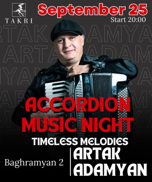 Artak Adamyan at Takri, 2025-09-25, 20:00