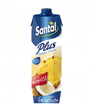 Juice `Santal Plus` natural, pineapple and coconut 1l